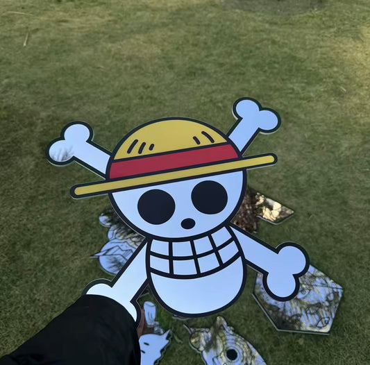 One Piece Flag Logo Mirror