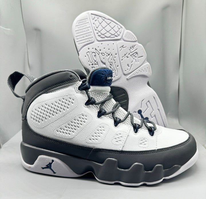 🏀 Air Jordan 9 Retro Barons "Flint Grey and French Blue" 🔵 [$215 on Uber Eats & Nike]