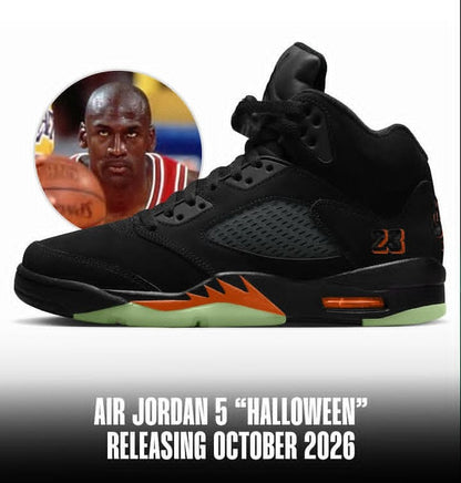 🎃🏮 B4 RELEASE Air Jordan 5 🏀 Retro 'Halloween' (2026) 🏮🎃