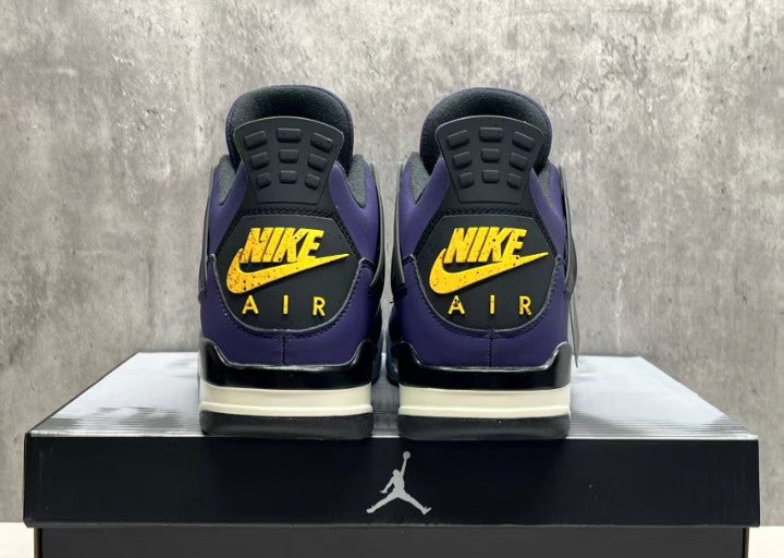 🏀 NIKE AIR JORDAN 4 RETRO LAKERS IMPERIAL PURPLE FV5029-500 💜 [$350 on eBay]