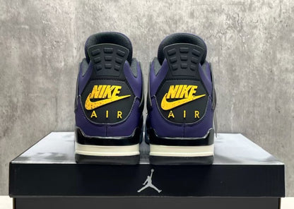 🏀 NIKE AIR JORDAN 4 RETRO LAKERS IMPERIAL PURPLE FV5029-500 💜 [$350 on eBay]