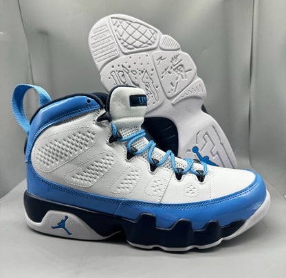 🏀 Jordan 9 Retro 'Unc' PE Air Jordan Blue 00002 🔵 [$590 on StockX]