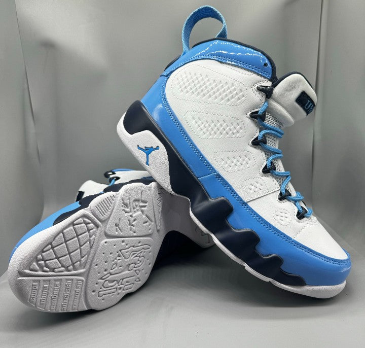 🏀 Jordan 9 Retro 'Unc' PE Air Jordan Blue 00002 🔵 [$590 on StockX]