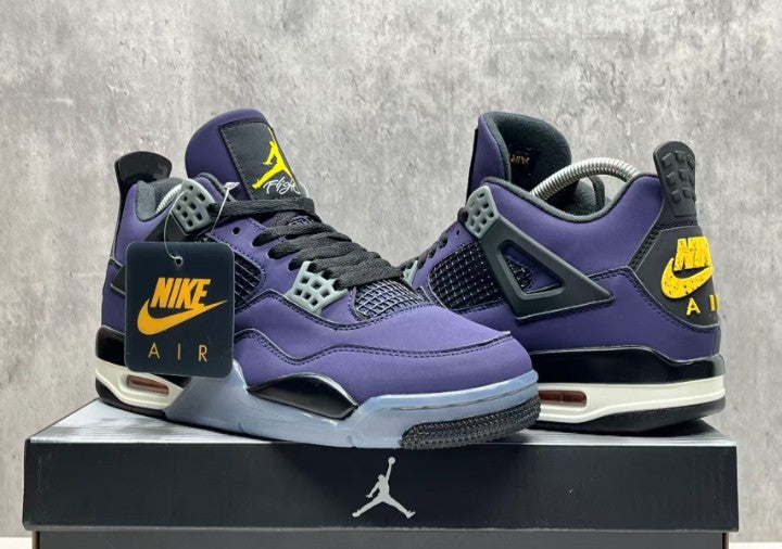 🏀 NIKE AIR JORDAN 4 RETRO LAKERS IMPERIAL PURPLE FV5029-500 💜 [$350 on eBay]