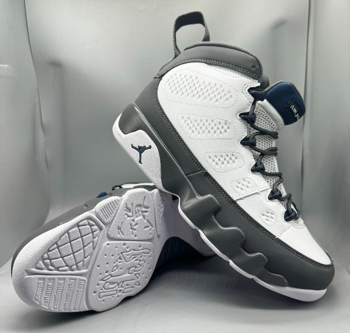 🏀 Air Jordan 9 Retro Barons "Flint Grey and French Blue" 🔵 [$215 on Uber Eats & Nike]