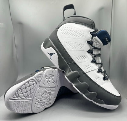 🏀 Air Jordan 9 Retro Barons "Flint Grey and French Blue" 🔵 [$215 on Uber Eats & Nike]