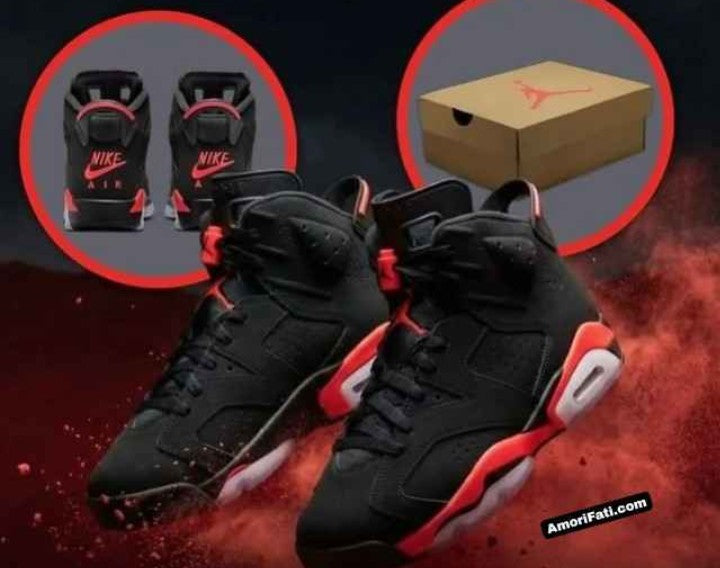 🔥🏀 Jordan Retro 6 (VI) Black Infrared 2019 Release BRAND NEW/DS [$440 on Stock X]