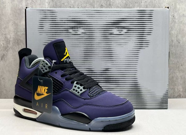 🏀 NIKE AIR JORDAN 4 RETRO LAKERS IMPERIAL PURPLE FV5029-500 💜 [$350 on eBay]