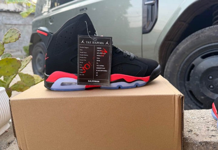 🔥🏀 Jordan Retro 6 (VI) Black Infrared 2019 Release BRAND NEW/DS [$440 on Stock X]