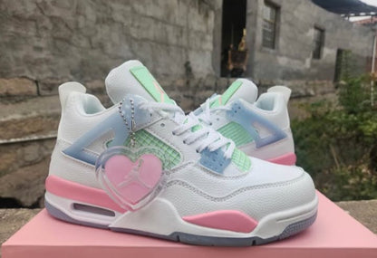 💯👟 Nike Air Jordan 4 Retro Valentine's Day (2026)🌈🤍(GS) [$300 on eBay]