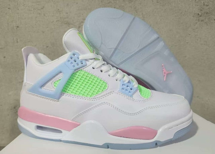 💯👟 Nike Air Jordan 4 Retro Valentine's Day (2026)🌈🤍(GS) [$300 on eBay]